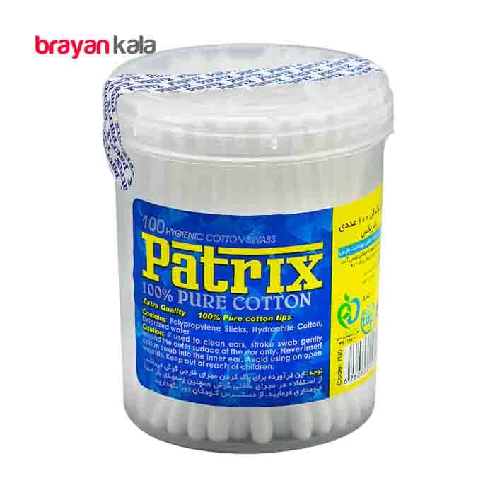 عکس اصلی گوش پاک کن پاتریکس مدل Blue بسته 100 عددی